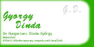 gyorgy dinda business card